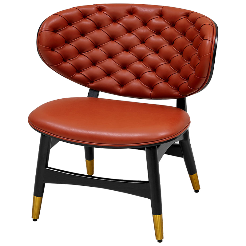 Кресло Chaney Armchair Паприка Черный Золотой Кресло Chaney Armchair Паприка Черный Золотой в Кирове | Loft Concept