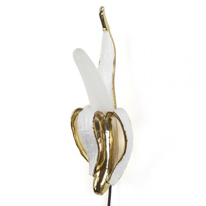 Бра Seletti Banana Lamp Phooey Глянцевое золото Белый Бра Seletti Banana Lamp Phooey Глянцевое золото Белый в Кирове | Loft Concept