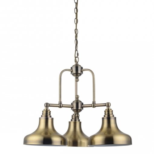 Люстра Bell Marine Chandelier 3 Латунь Античная полированная Люстра Bell Marine Chandelier 3 Латунь Античная полированная в Кирове | Loft Concept