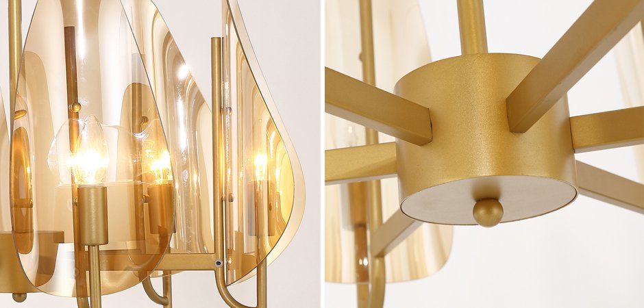 Люстра Chandelier Max Ingrand Fontana Arte Amber glass Люстра Chandelier Max Ingrand Fontana Arte Amber glass - Loft-Concept в Кирове