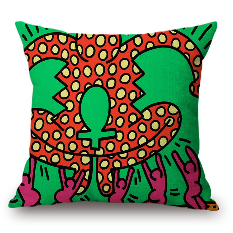 Подушка Keith Haring 17 Мульти Подушка Keith Haring 17 Мульти в Кирове | Loft Concept