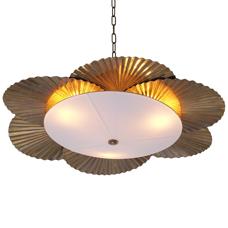 Люстра Eichholtz Chandelier Oriental Латунь Белый Люстра Eichholtz Chandelier Oriental Латунь Белый в Кирове | Loft Concept