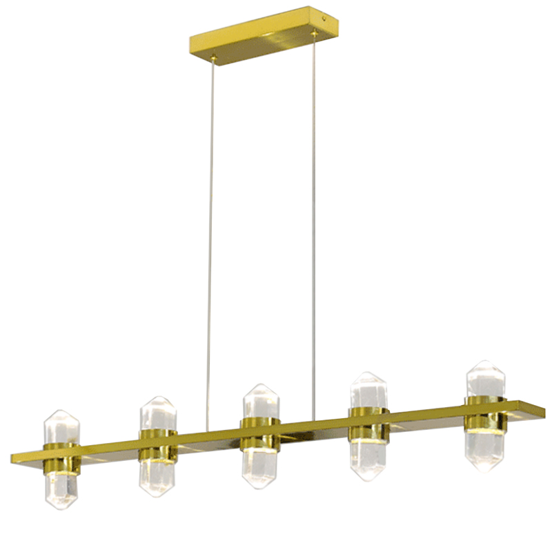Люстра large Crystals Line Brass Латунь Прозрачный Люстра large Crystals Line Brass Латунь Прозрачный в Кирове | Loft Concept