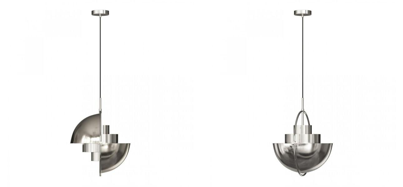 Подвесной светильник Louis Weisdorff Silver диаметр 38 - фото №1