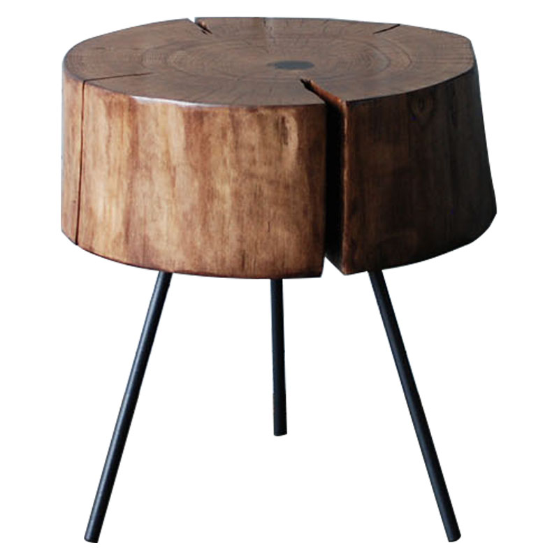 Приставной стол Munro Industrial Metal Rust Side Table Коричневый Черный Приставной стол Munro Industrial Metal Rust Side Table Коричневый Черный в Кирове | Loft Concept