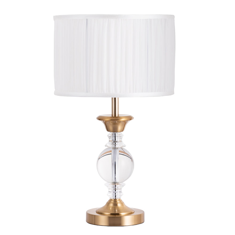 Настольная лампа Fluid glass lamp Белый Прозрачный Золотой Настольная лампа Fluid glass lamp Белый Прозрачный Золотой в Кирове | Loft Concept