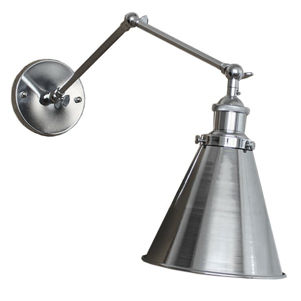 БРА 20TH C LIBRARY SINGLE SCONCE SILVER II Хром БРА 20TH C LIBRARY SINGLE SCONCE SILVER II Хром в Кирове | Loft Concept