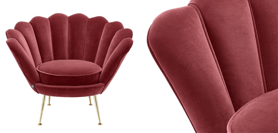 Кресло Eichholtz Chair Trapezium Wine Red Кресло Eichholtz Chair Trapezium Wine Red - Loft-Concept в Кирове