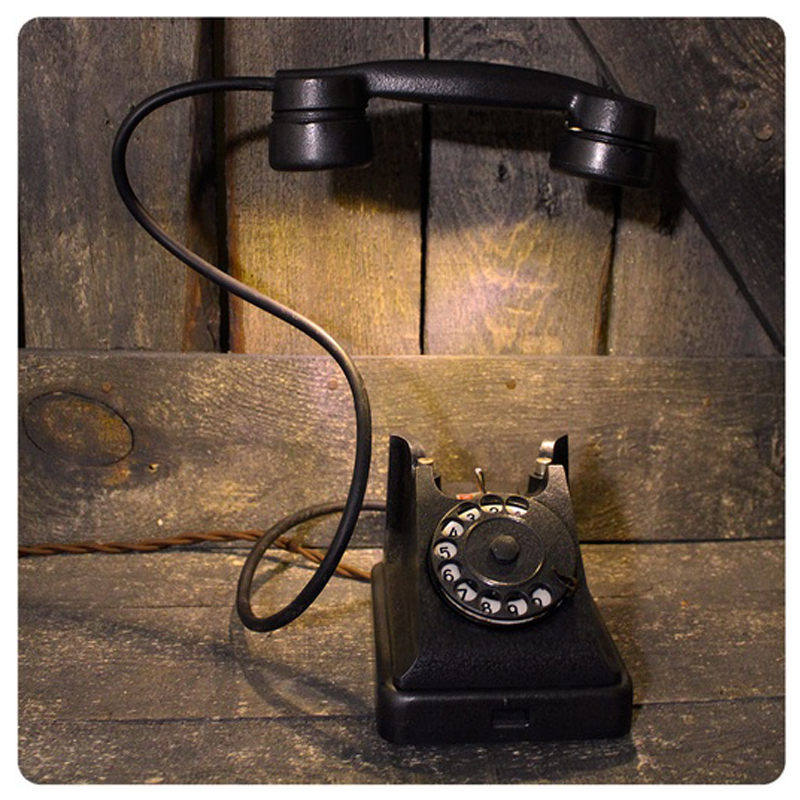 Настольная лампа Soviet Telephone I Черный в Кирове | Loft Concept 