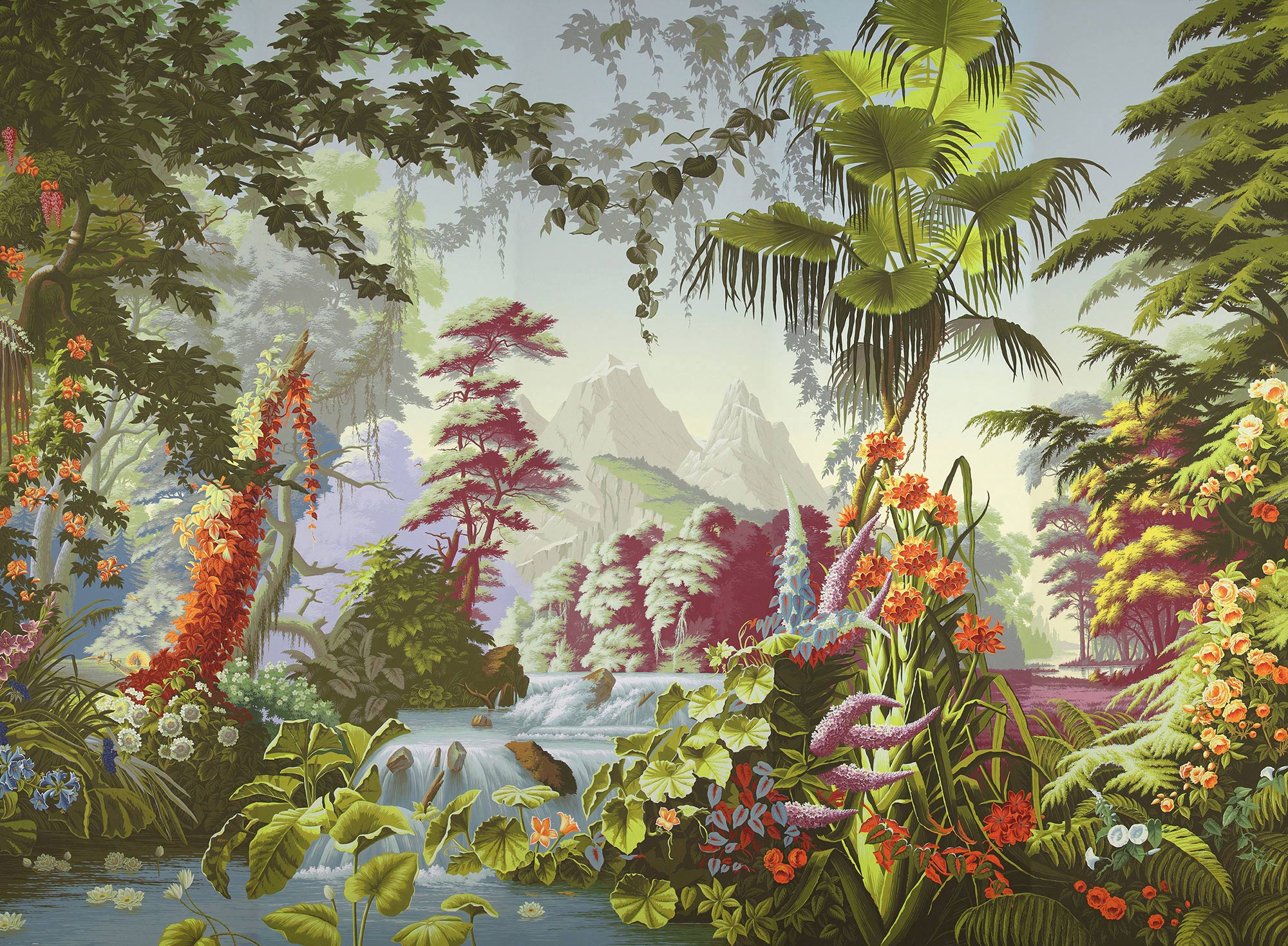 Обои ручная роспись L'Eden Paradiso on scenic paper Обои ручная роспись L'Eden Paradiso on scenic paper - постер Loft-Concept в Кирове