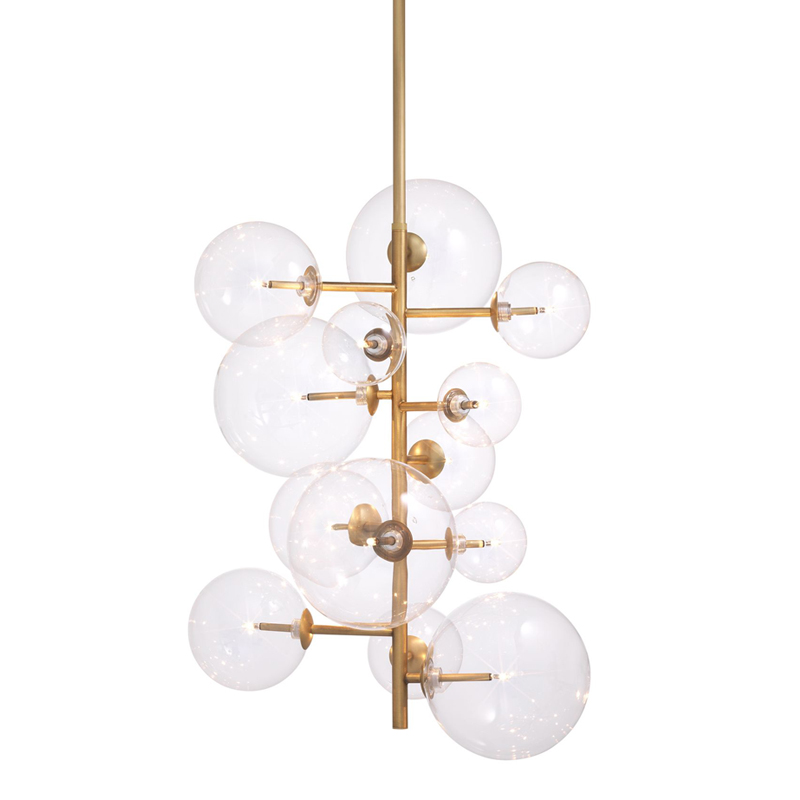 Люстра Eichholtz Chandelier Ezra Brass Латунь Античная полированная Прозрачный Люстра Eichholtz Chandelier Ezra Brass Латунь Античная полированная Прозрачный в Кирове | Loft Concept