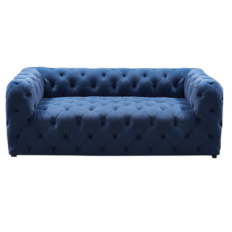 Диван Soho tufted blue velor Синий Диван Soho tufted blue velor Синий в Кирове | Loft Concept
