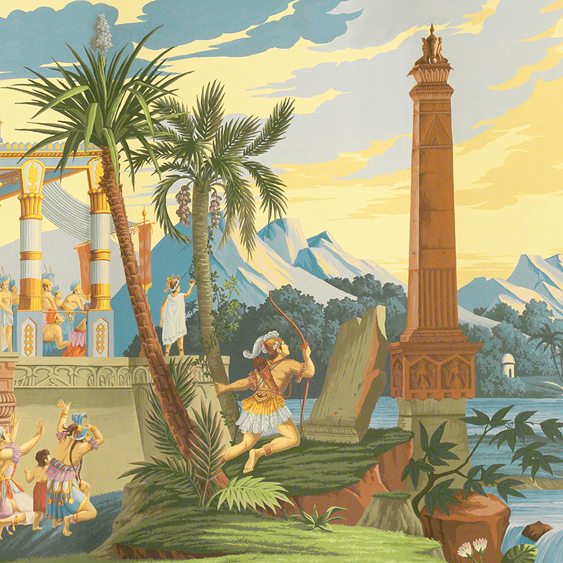 Обои ручная роспись The Incas Dufour on scenic paper Обои ручная роспись The Incas Dufour on scenic paper в Кирове | Loft Concept