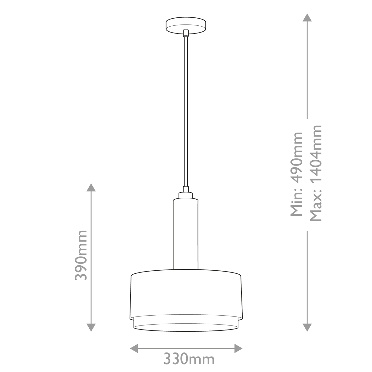 Подвесной светильник цилиндрический с белым плафоном Hinkley в Кирове