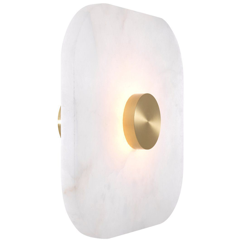 Бра Eichholtz Wall Lamp Aguaron L Латунь Белый Бра Eichholtz Wall Lamp Aguaron L Латунь Белый в Кирове | Loft Concept