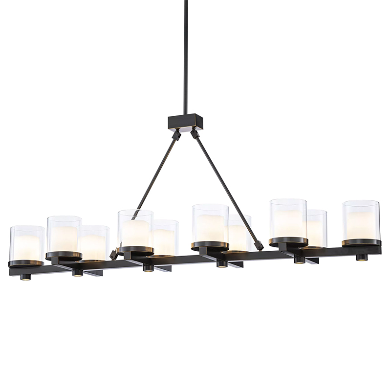 Люстра Eichholtz Chandelier Donovan Черный Прозрачное Стекло Темная бронза Люстра Eichholtz Chandelier Donovan Черный Прозрачное Стекло Темная бронза в Кирове | Loft Concept