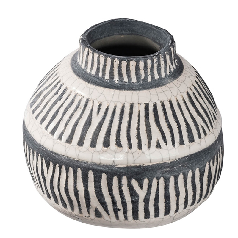 Ваза Kamaria Vase S Серый Белый Ваза Kamaria Vase S Серый Белый в Кирове | Loft Concept