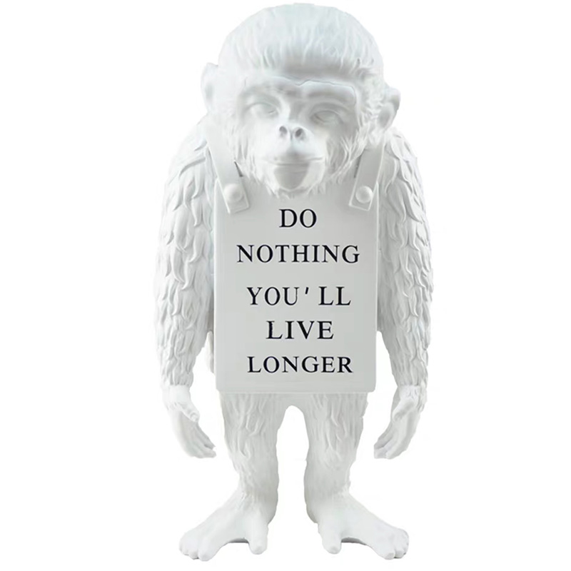 Статуэтка Banksy Lying Monkey White Белый Статуэтка Banksy Lying Monkey White Белый в Кирове | Loft Concept
