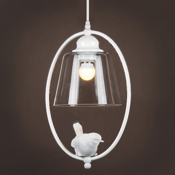 Подвесной светильник Provence Bird Oval Pendant Белый Подвесной светильник Provence Bird Oval Pendant Белый в Кирове | Loft Concept