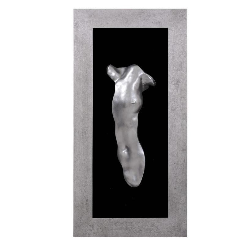 Панно Human Torso Woman II Серебряный Черный Панно Human Torso Woman II Серебряный Черный в Кирове | Loft Concept