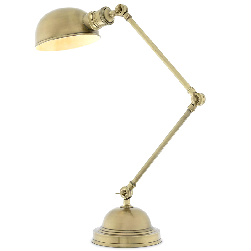 Настольная лампа Eichholtz Desk Lamp Soho Винтажная латунь Латунь в Кирове | Loft Concept 