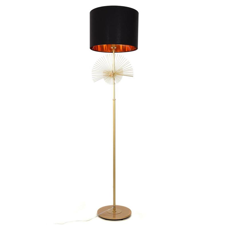 Торшер Genoveva Floor lamp black Черный Золотой Торшер Genoveva Floor lamp black Черный Золотой в Кирове | Loft Concept