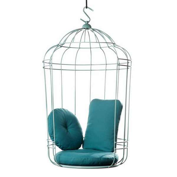Подвесное кресло "клетка" Swing chair Cage Тёмный циан Дымчатая Роза Серый Терракотовый Желтый Подвесное кресло "клетка" Swing chair Cage Тёмный циан Дымчатая Роза Серый Терракотовый Желтый в Кирове | Loft Concept