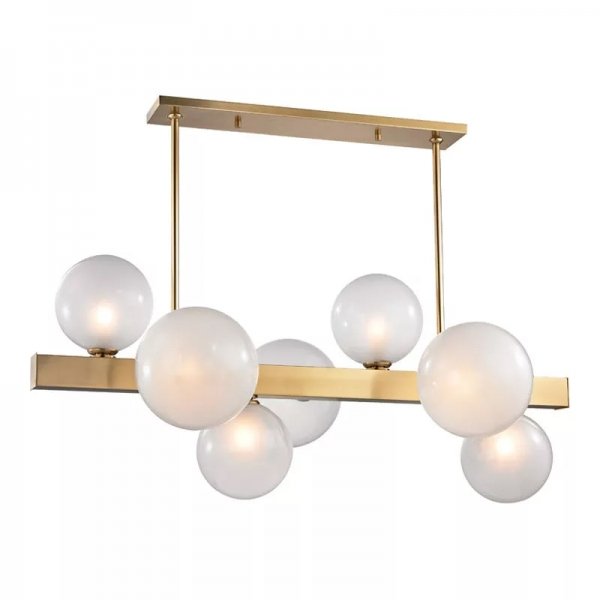 Люстра Hinsdale 8717-AGB Island Light Латунь Черный Люстра Hinsdale 8717-AGB Island Light Латунь Черный в Кирове | Loft Concept