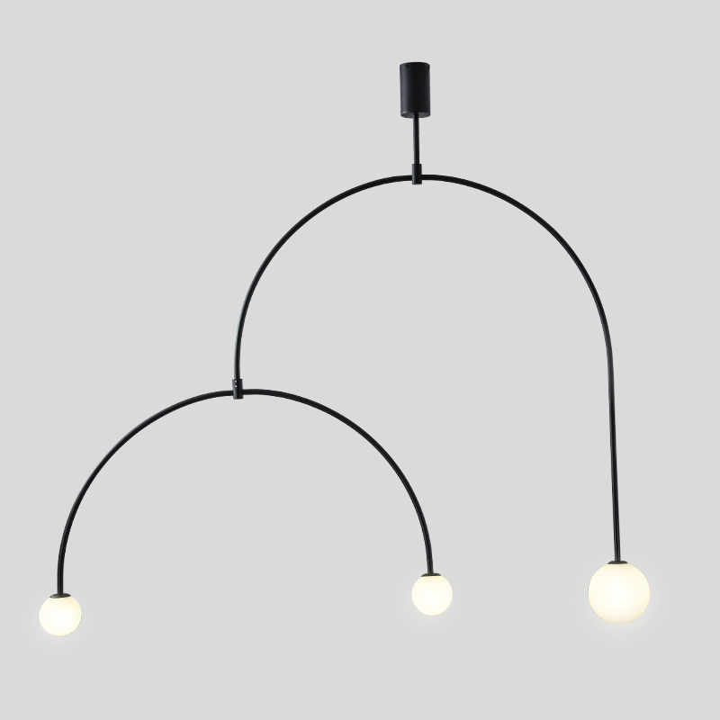 Люстра Fontana Amorosa Three Black Черный Белый Люстра Fontana Amorosa Three Black Черный Белый в Кирове | Loft Concept