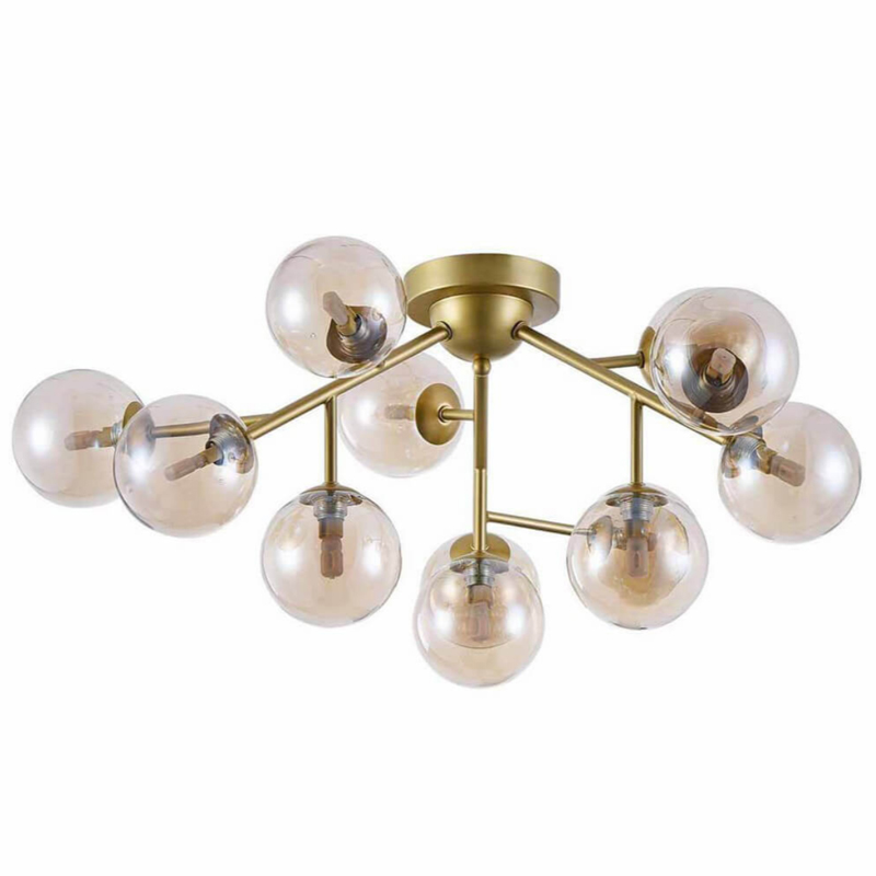 Потолочный Светильник Berries Chandelier Amber 60 матовое золото Янтарь (Amber) Потолочный Светильник Berries Chandelier Amber 60 матовое золото Янтарь (Amber) в Кирове | Loft Concept
