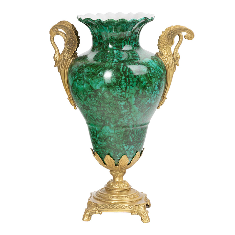Ваза фарфоровая малахит Malachite Малахит Ваза фарфоровая малахит Malachite Малахит в Кирове | Loft Concept