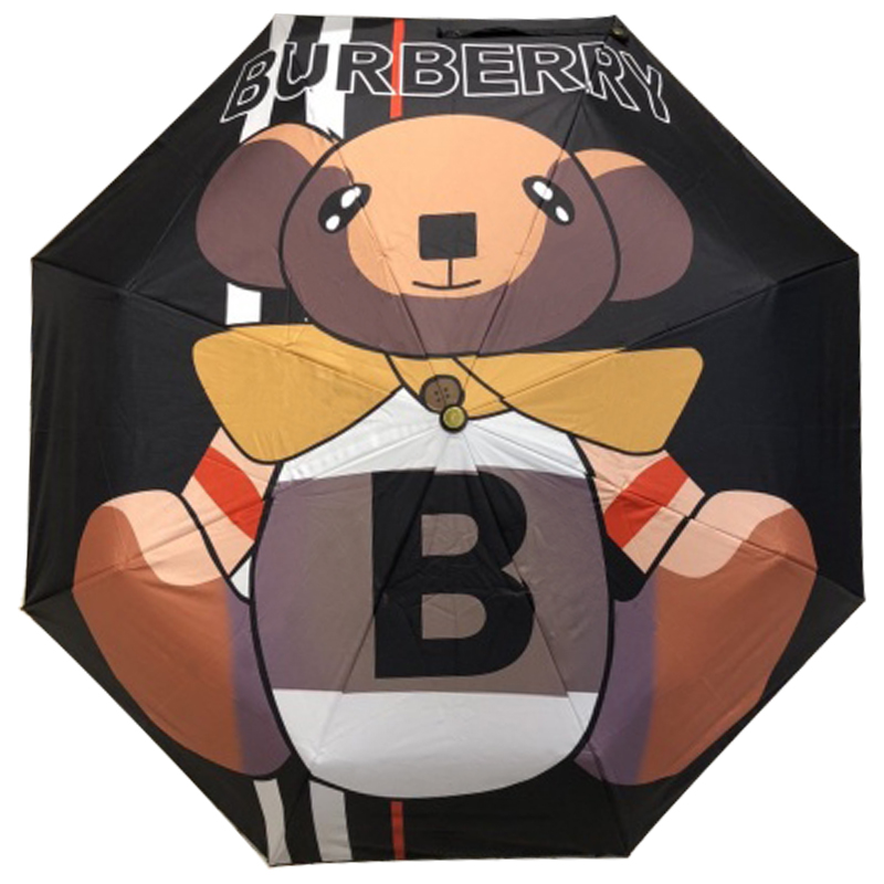 Зонт раскладной BURBERRY дизайн 008 Черный цвет Черный Коричневый Зонт раскладной BURBERRY дизайн 008 Черный цвет Черный Коричневый в Кирове | Loft Concept