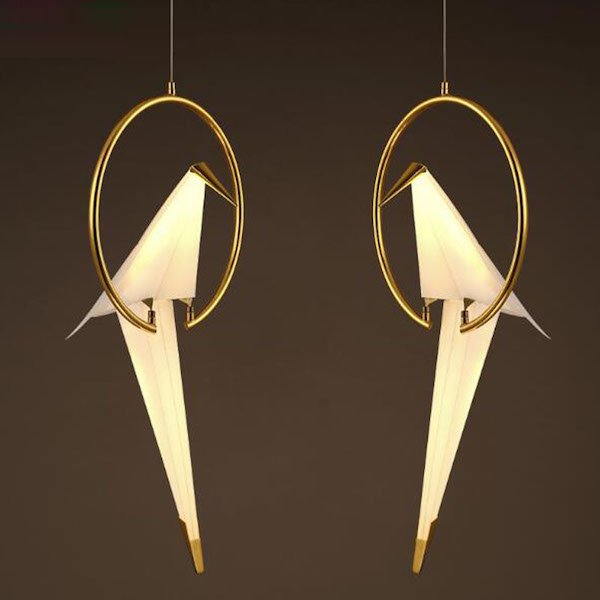Подвесной светильник Origami Bird Pendant Бежево-серый Подвесной светильник Origami Bird Pendant Бежево-серый в Кирове | Loft Concept