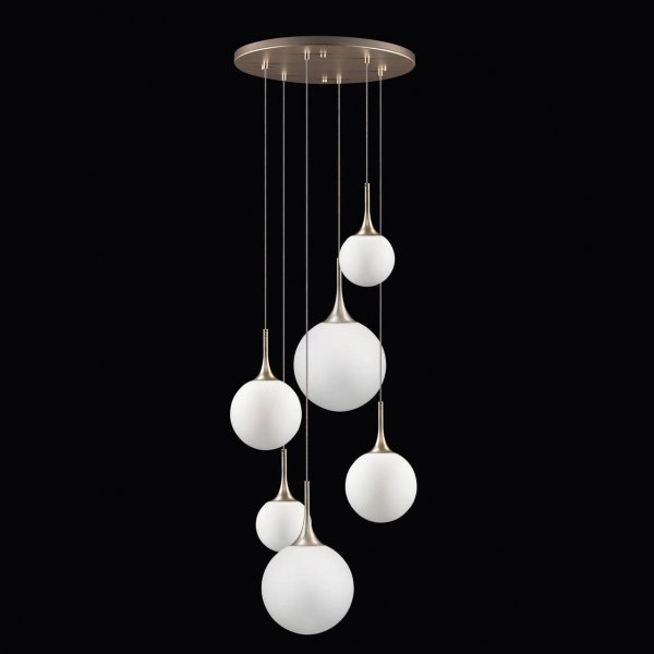 Люстра Whitley Chandelier Round 6 Глянцевое золото в Кирове | Loft Concept 