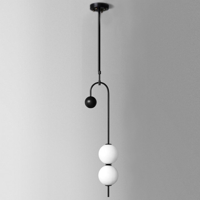 Люстра Balance Beads Superiority Черный Белый Люстра Balance Beads Superiority Черный Белый в Кирове | Loft Concept