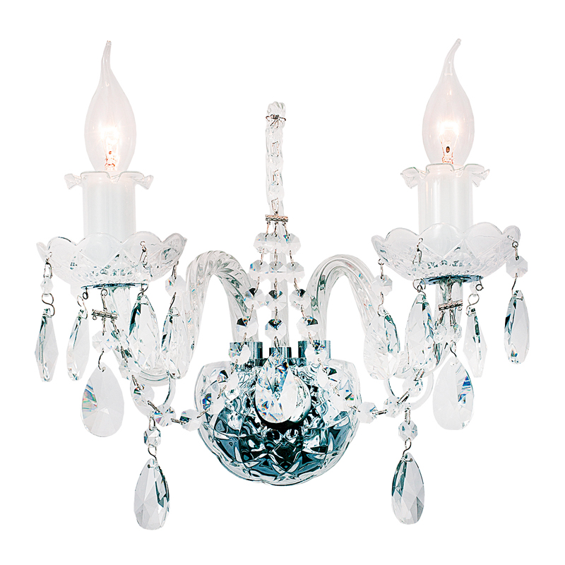 Бра Markel Sconce Хром Прозрачный Бра Markel Sconce Хром Прозрачный в Кирове | Loft Concept
