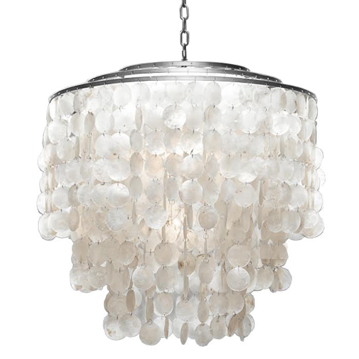Люстра SHELL Chandelier 65 Серебро Белый Серебряный в Кирове | Loft Concept 