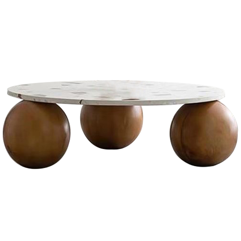 Кофейный стол Oliver Wooden Forms Coffee Table Коричневый Белый Кофейный стол Oliver Wooden Forms Coffee Table Коричневый Белый в Кирове | Loft Concept