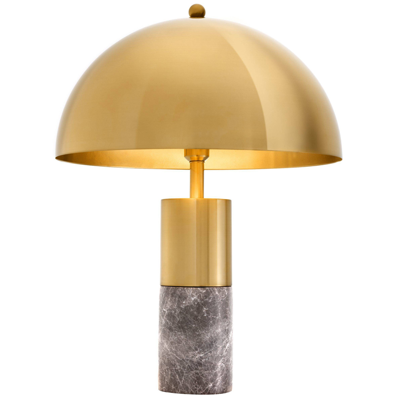 Настольная лампа Eichholtz Table Lamp Flair brass Латунь Серый Настольная лампа Eichholtz Table Lamp Flair brass Латунь Серый в Кирове | Loft Concept