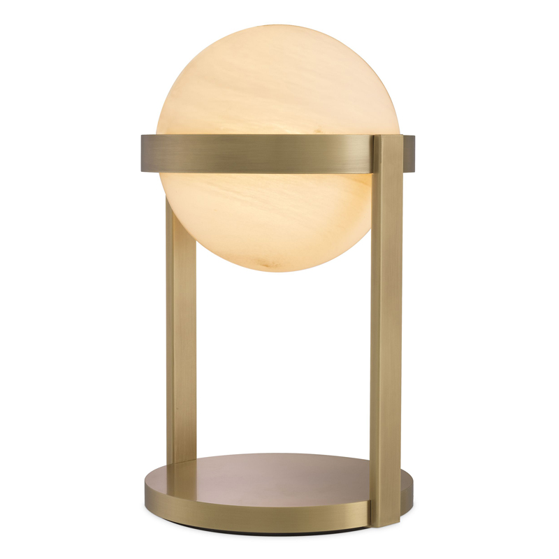 Настольная лампа Eichholtz Table Lamp Hayward brass Латунь Античная полированная Белое матовое стекло Настольная лампа Eichholtz Table Lamp Hayward brass Латунь Античная полированная Белое матовое стекло в Кирове | Loft Concept
