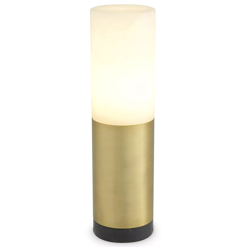 Настольная лампа Eichholtz Table Lamp McLean 11 cm Черный Мрамор Nero Латунь Бежевый Настольная лампа Eichholtz Table Lamp McLean 11 cm Черный Мрамор Nero Латунь Бежевый в Кирове | Loft Concept