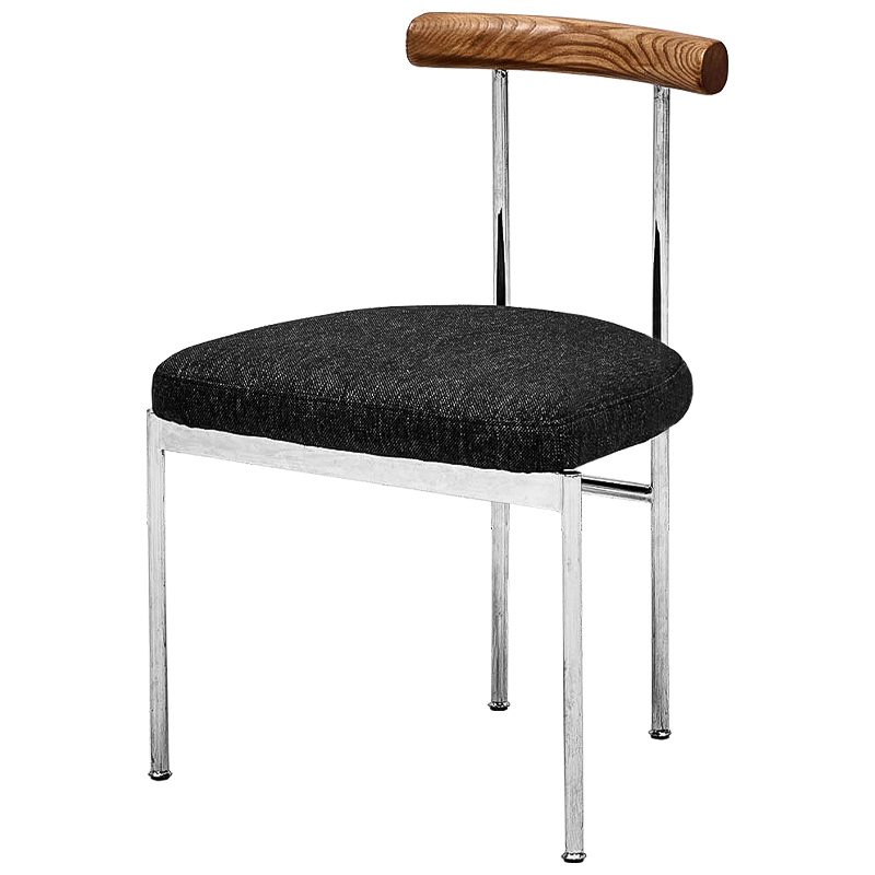 Стул Ferchar Loft Stool Черный Коричневый Хром Стул Ferchar Loft Stool Черный Коричневый Хром в Кирове | Loft Concept