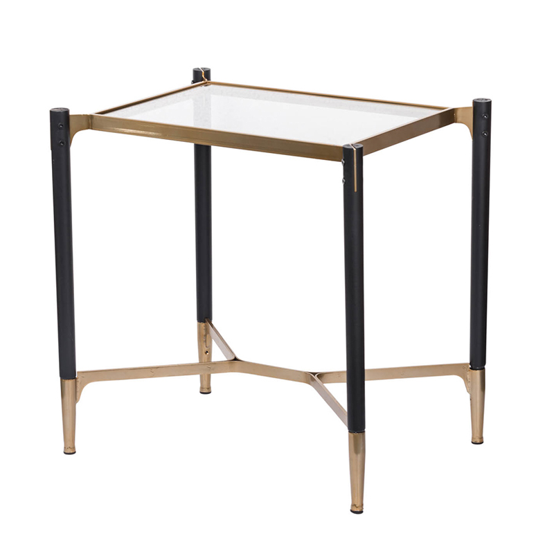 Приставной столик Black & Gold Table Черный матовое золото Приставной столик Black & Gold Table Черный матовое золото в Кирове | Loft Concept