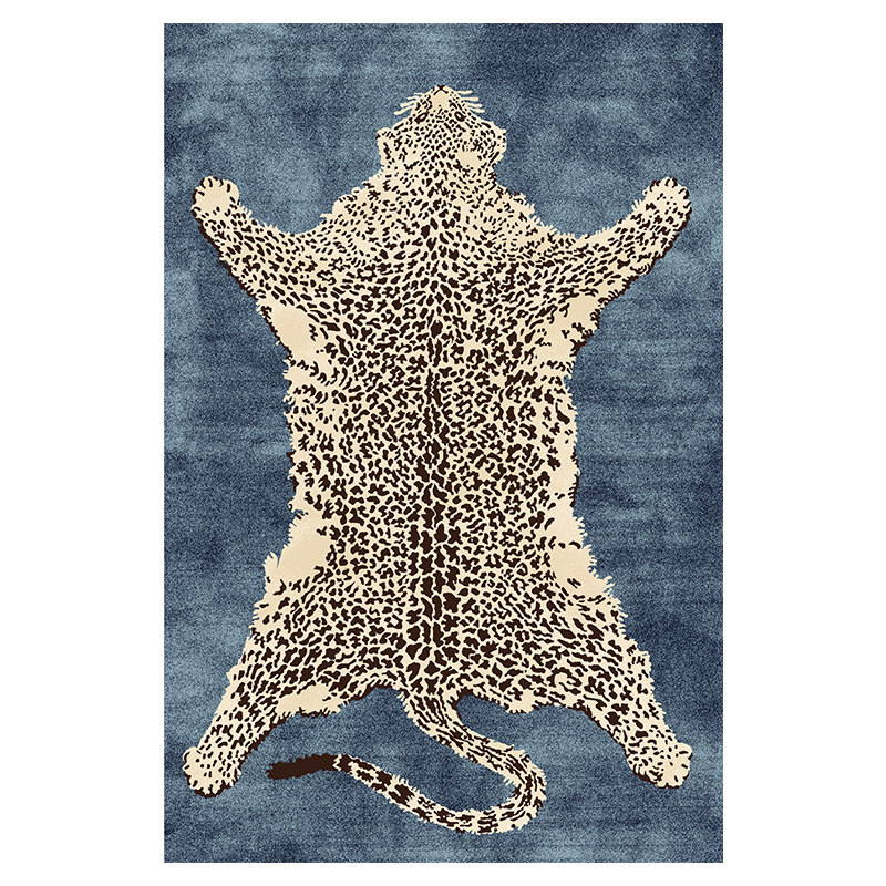 Ковер Colored Beasts blue Черно-белый Синий Ковер Colored Beasts blue Черно-белый Синий в Кирове | Loft Concept