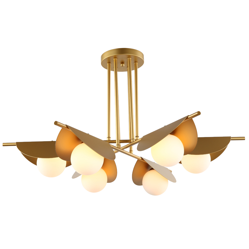 Люстра Pascal Chandelier Золотой Белый Люстра Pascal Chandelier Золотой Белый в Кирове | Loft Concept