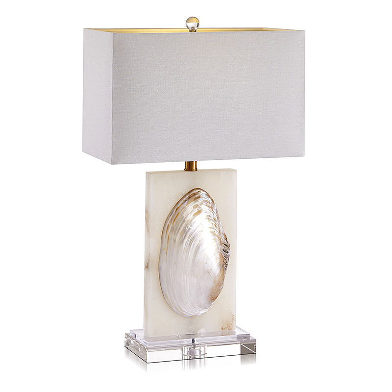 Настольная лампа Mother of Pearl Sink Перламутровый Белый Настольная лампа Mother of Pearl Sink Перламутровый Белый в Кирове | Loft Concept