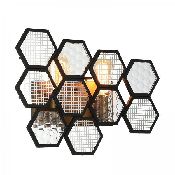 Бра MetalComb Bra Черный Бронза Бра MetalComb Bra Черный Бронза в Кирове | Loft Concept