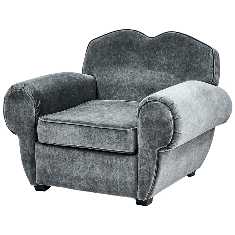 Кресло Braganza Chair Gray Серый Кресло Braganza Chair Gray Серый в Кирове | Loft Concept