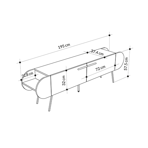 ТВ-тумба серая с 2-мя откидными дверцами и 2-мя открытыми полками CAPSULE TV STAND RETRO GREY ТВ-тумба серая с 2-мя откидными дверцами и 2-мя открытыми полками CAPSULE TV STAND RETRO GREY в Кирове
