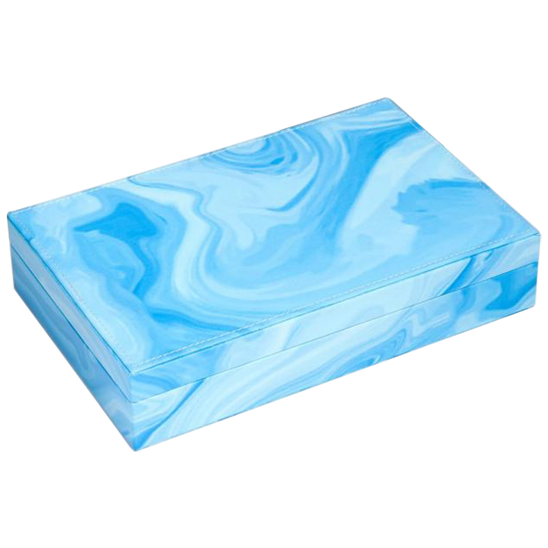 Шкатулка Marble Pattern Box blue Голубой Шкатулка Marble Pattern Box blue Голубой в Кирове | Loft Concept